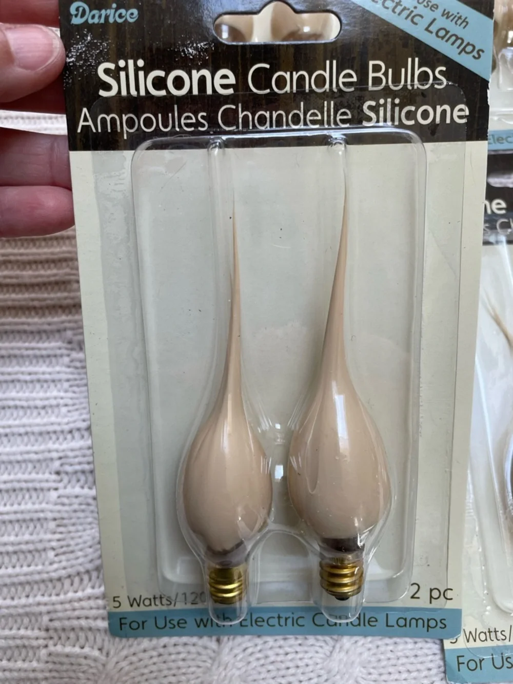 NIB Darice old stock primitive silicon candle light bulbs. 12 bulbs in total.
